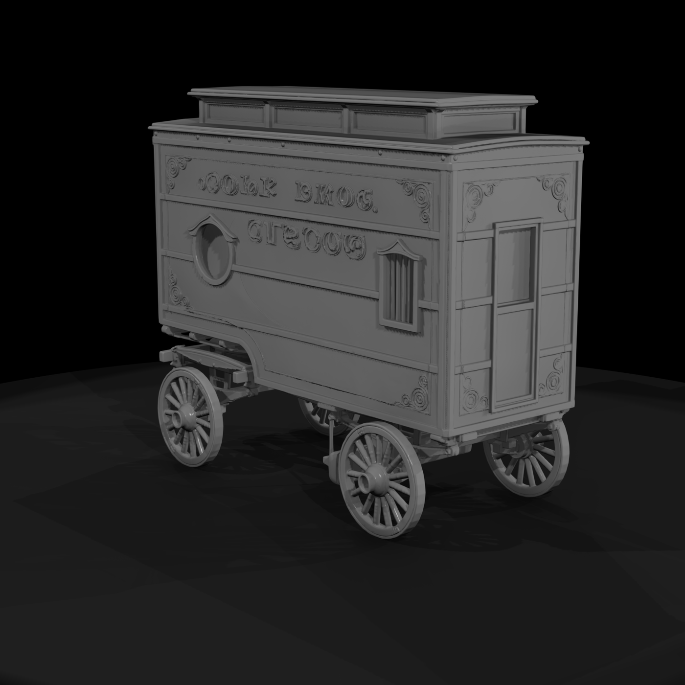 Circus Wagon Side Panel