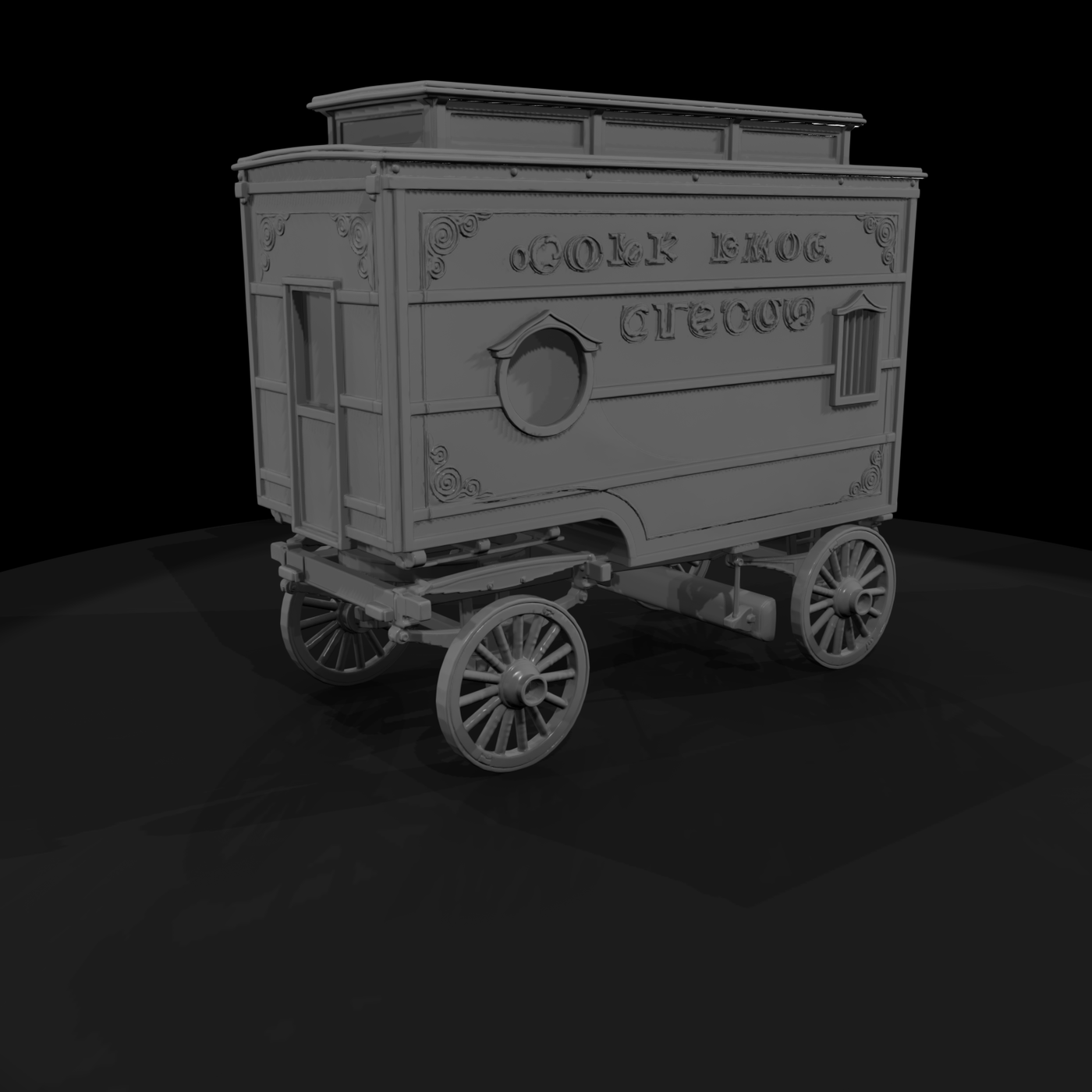 Circus Wagon Side Panel