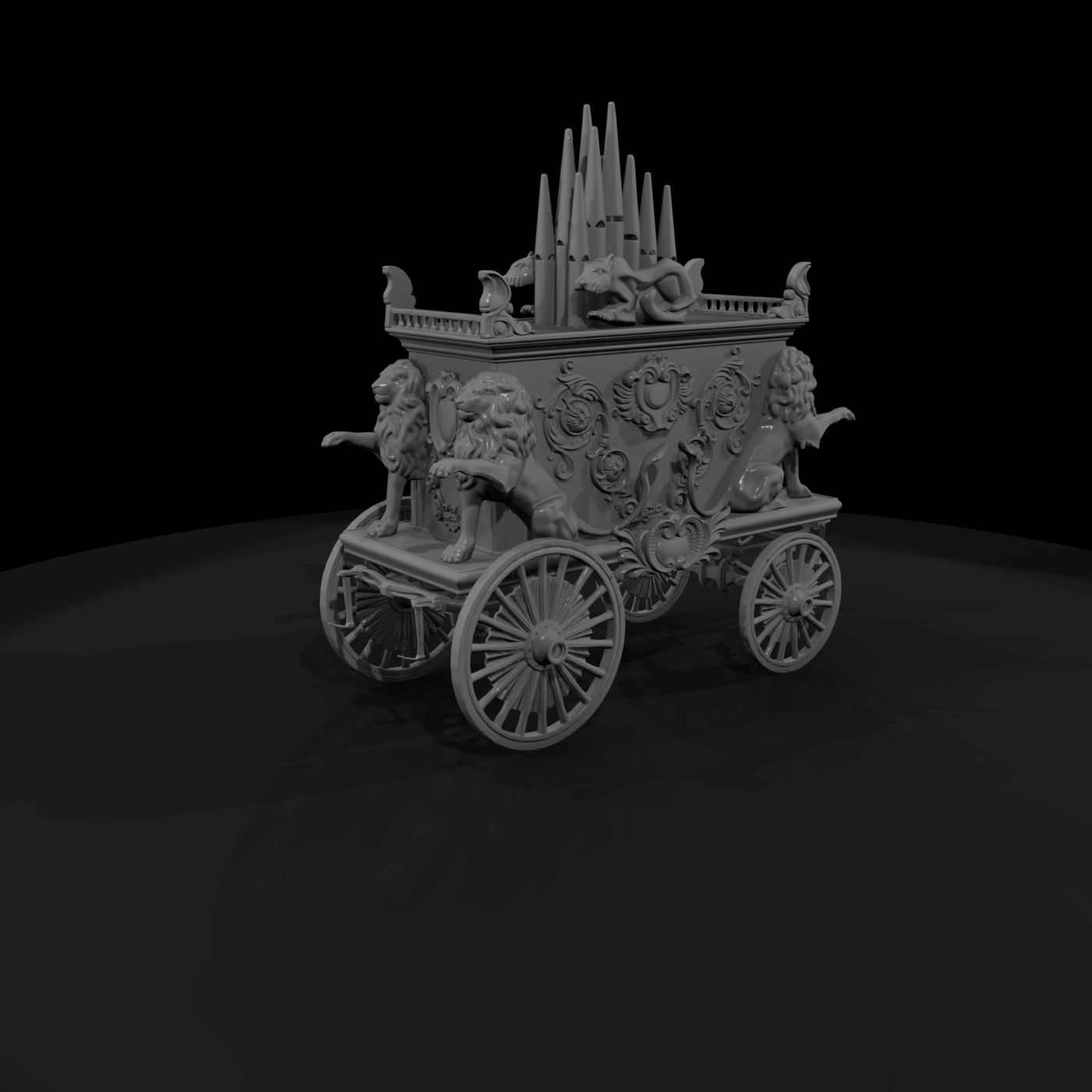 Ornamental Parade Cart Body