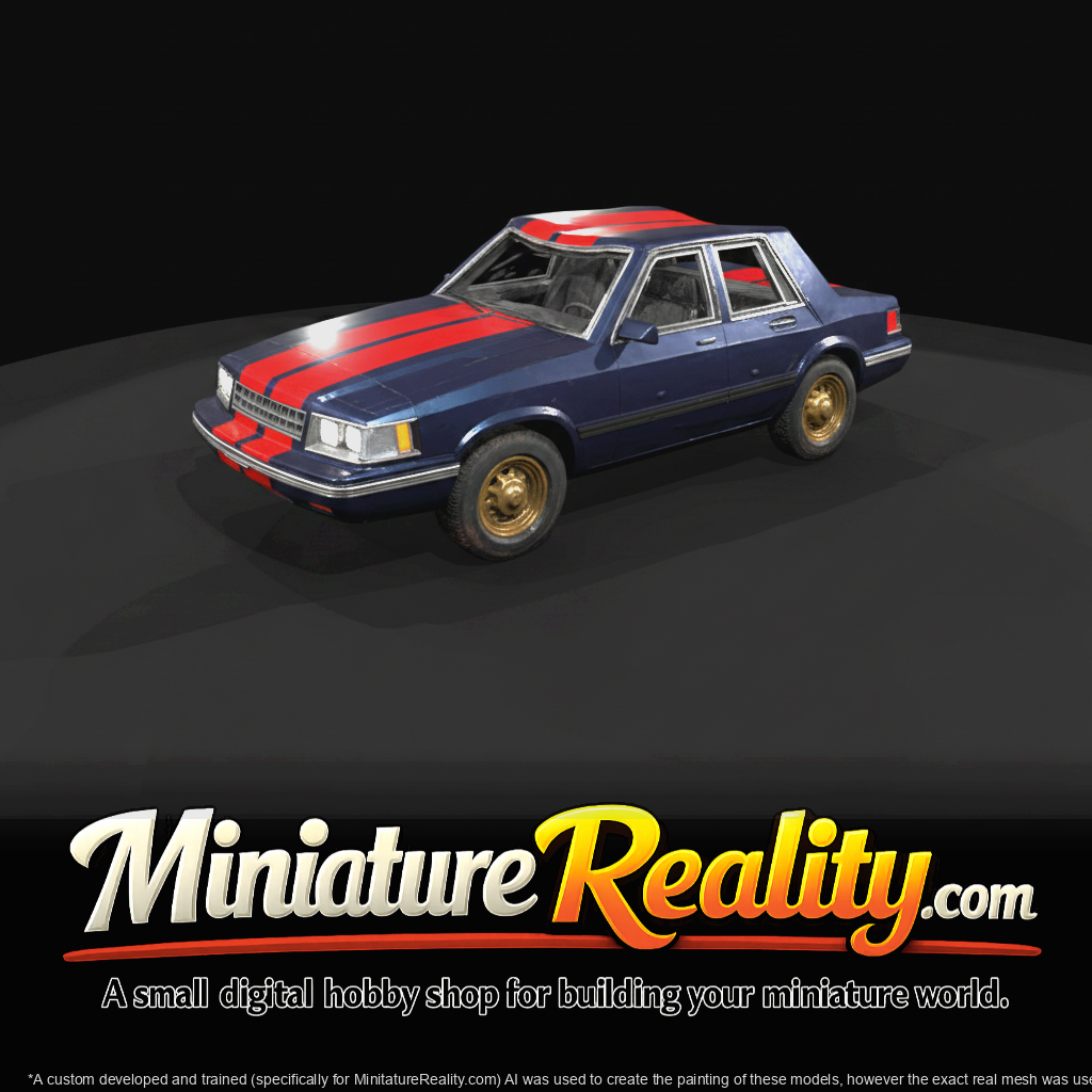 80s wrecked Plymouth Reliant (estimated)