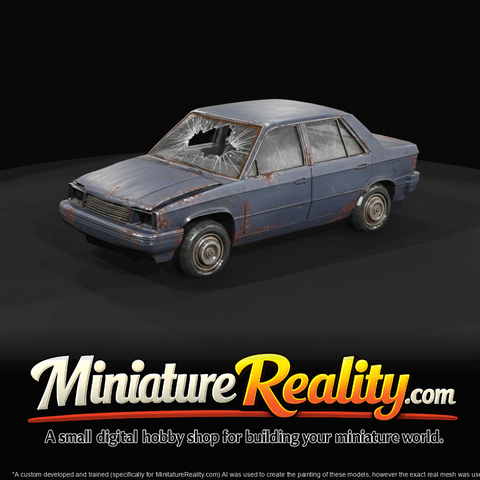 80s wrecked Renault Alliance (estimated)