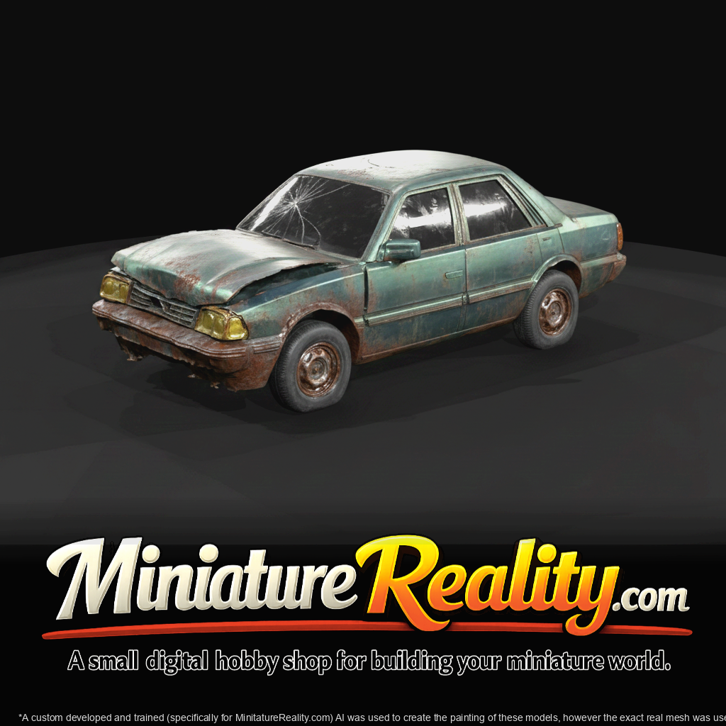 80s wrecked Subaru GL (estimated)