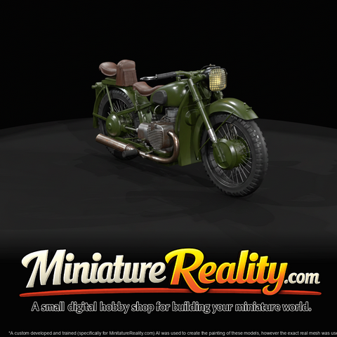 classic road motorcycle (likely single- or twin-cylinder era design) - not branded