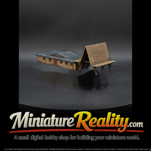 A-Frame Ranch Shed HO 1:87 for Dioramas