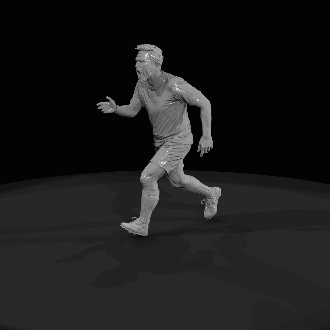 Adult Soccer Player Figure (estimated) — Captain