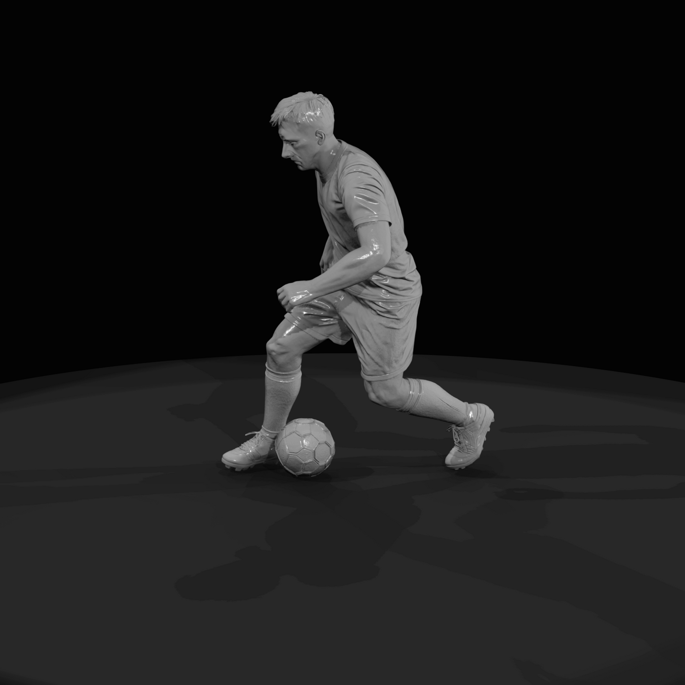 Adult Soccer Player Figure (estimated) — Defender