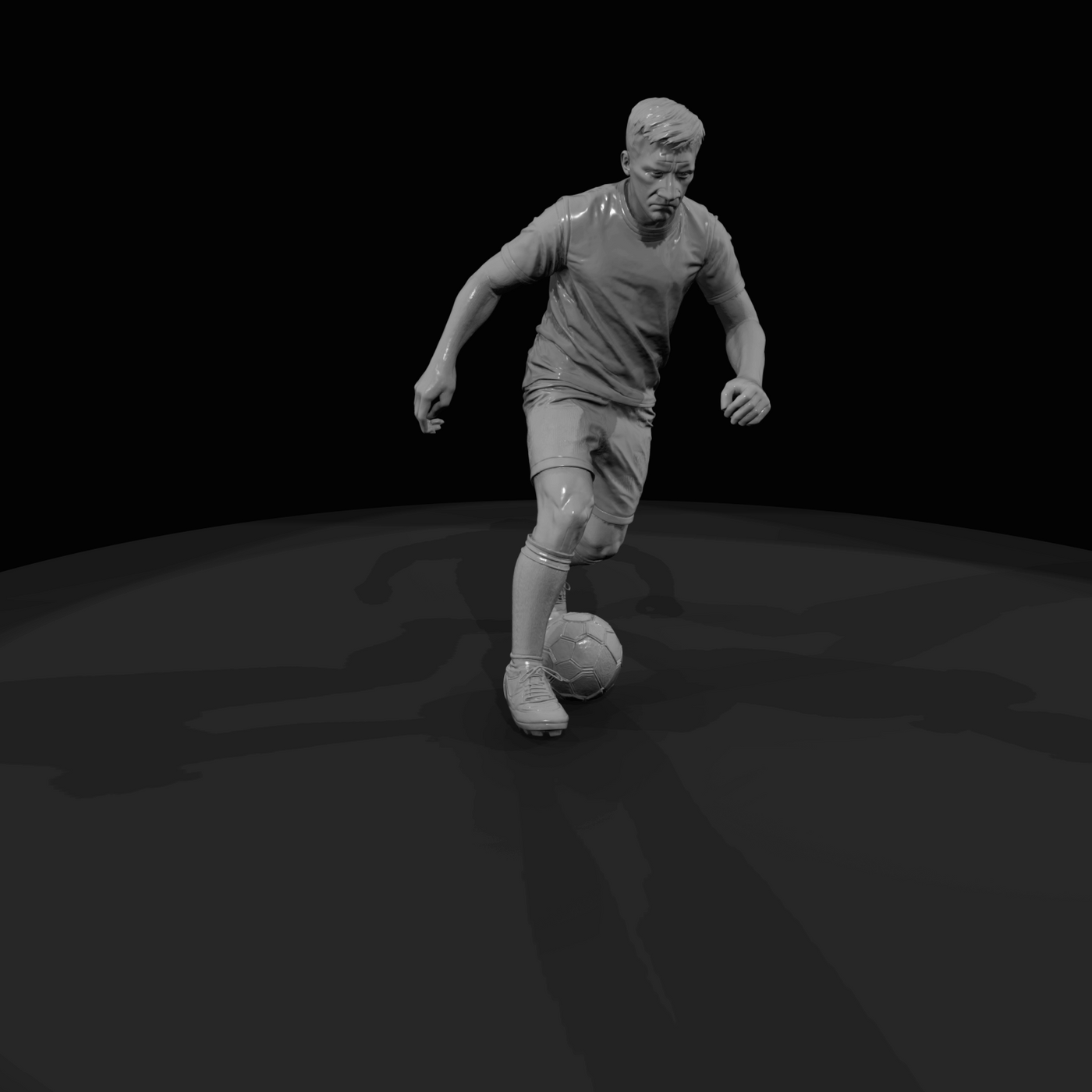 Adult Soccer Player Figure (estimated) — Defender
