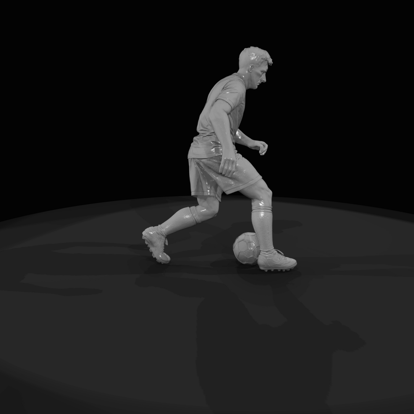 Adult Soccer Player Figure (estimated) — Defender