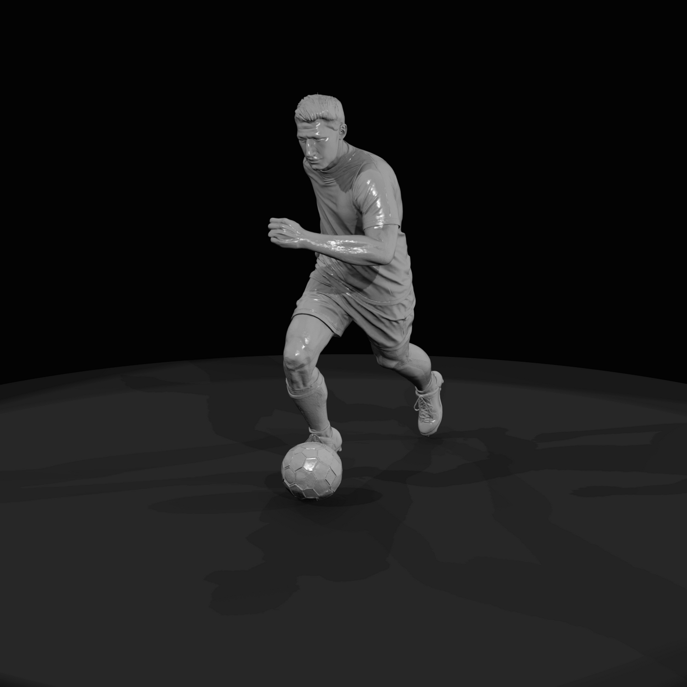 Adult Soccer Player Figure (estimated) — Forward