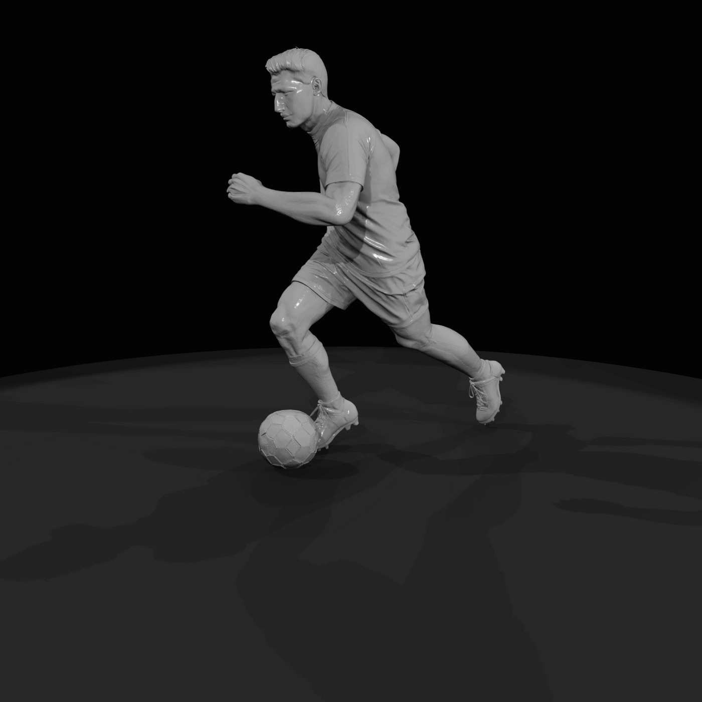 Adult Soccer Player Figure (estimated) — Forward