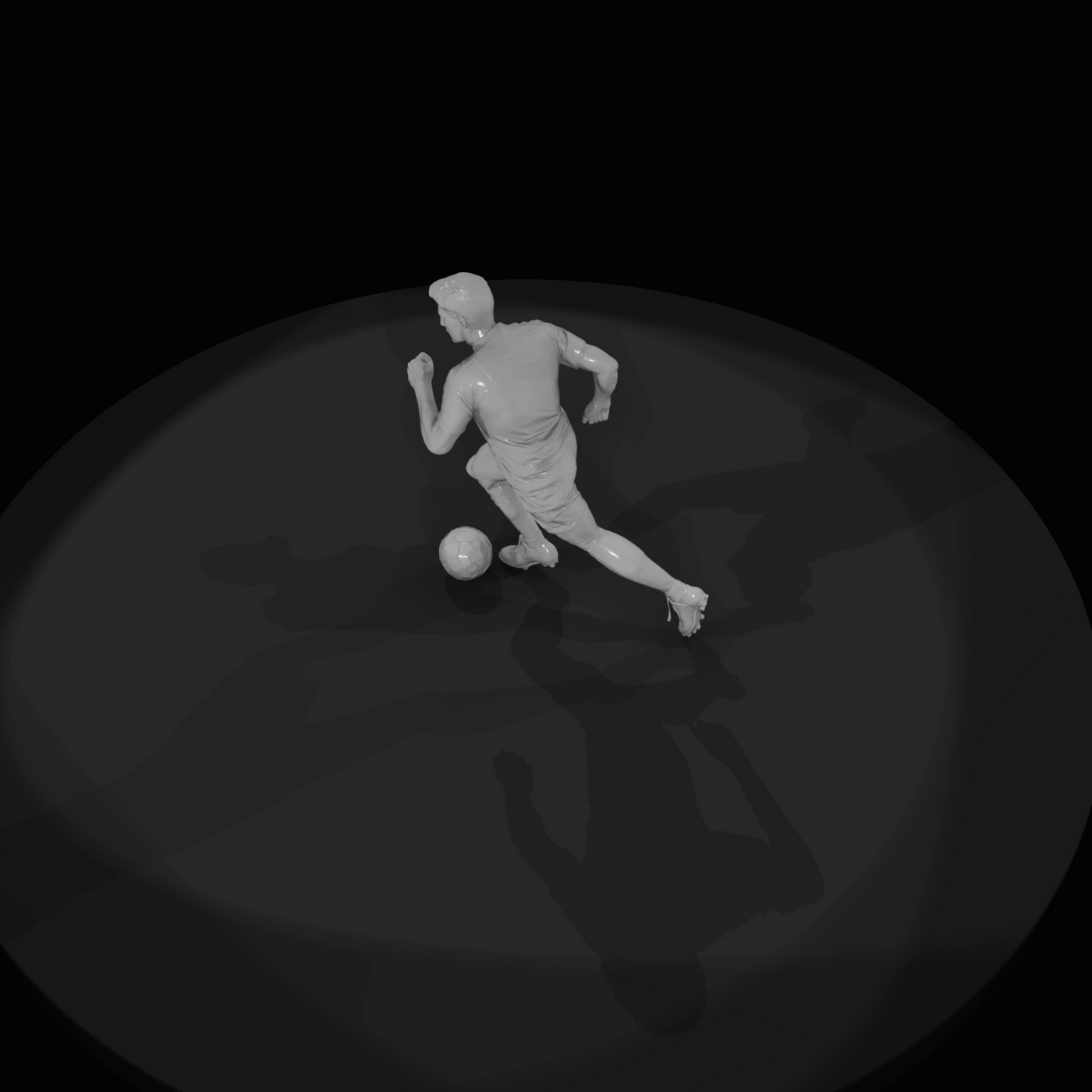 Adult Soccer Player Figure (estimated) — Forward