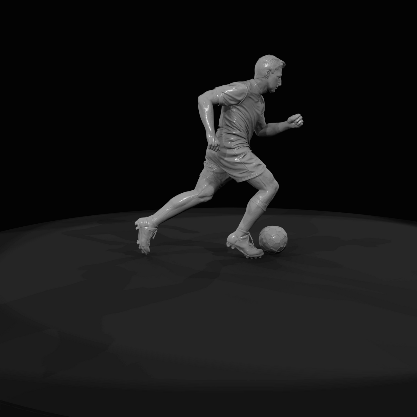 Adult Soccer Player Figure (estimated) — Forward