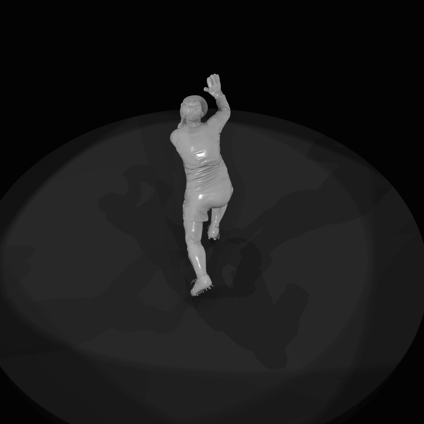 Adult Soccer Player Figure (estimated) — Goalie