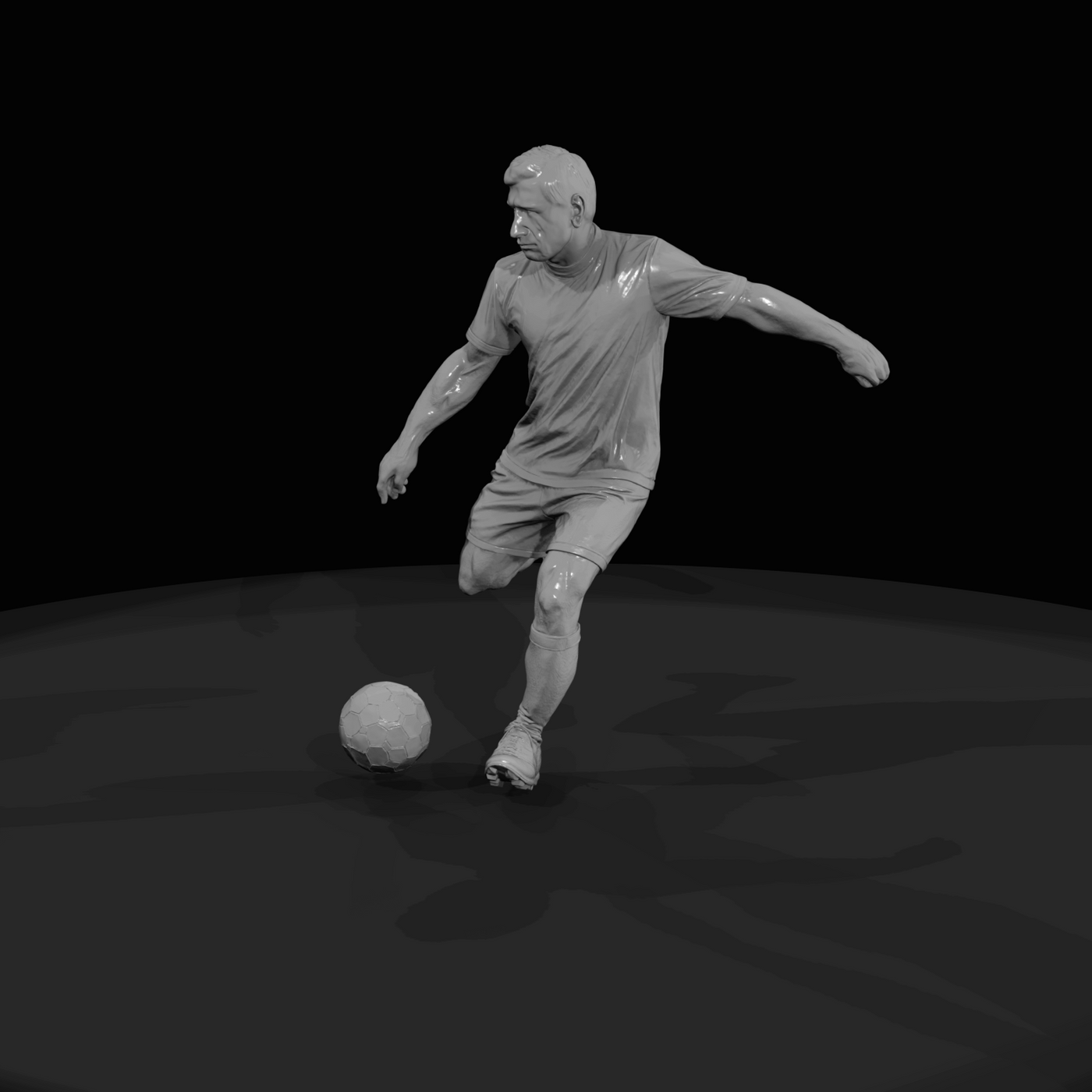Adult Soccer Player Figure (estimated) — Midfielder