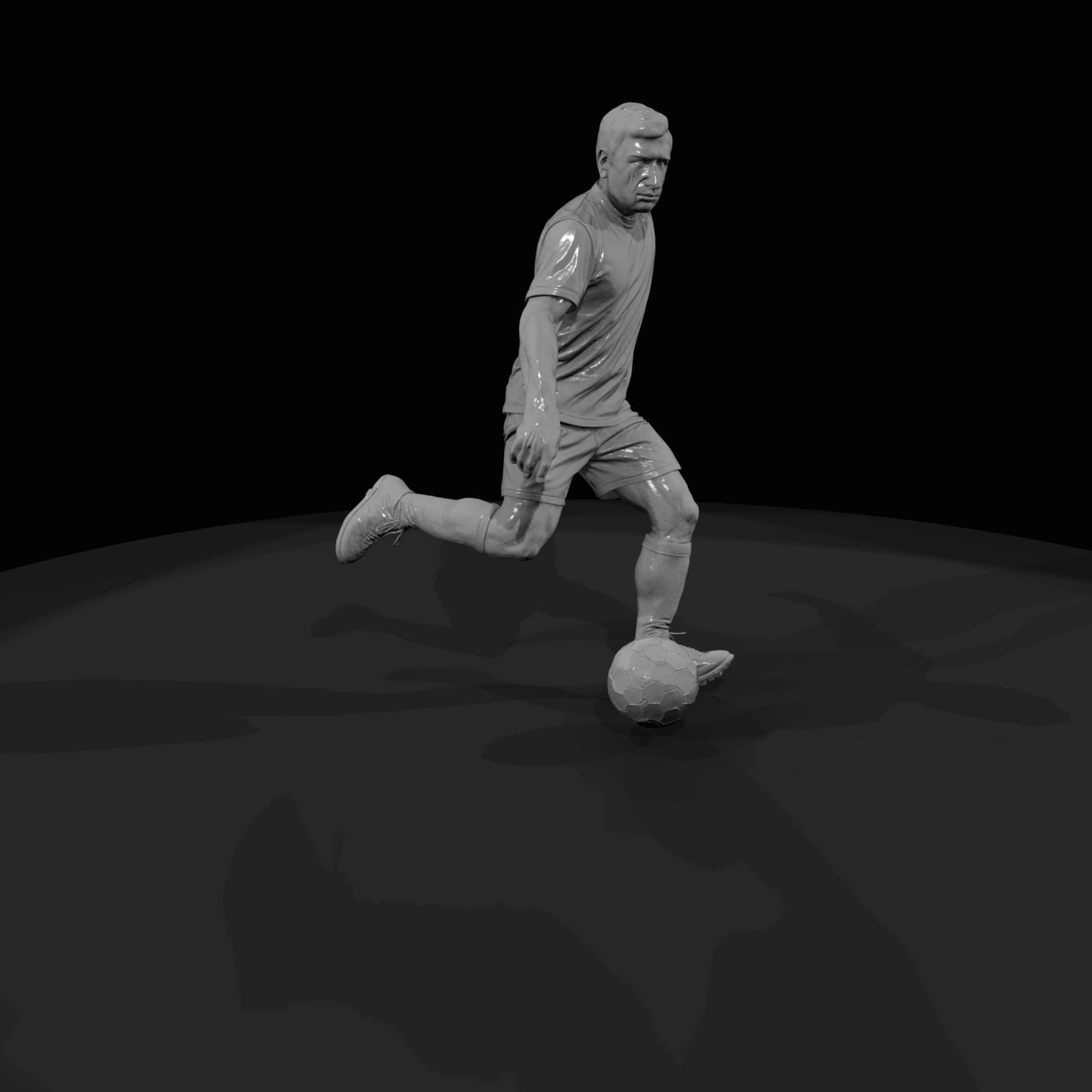 Adult Soccer Player Figure (estimated) — Midfielder