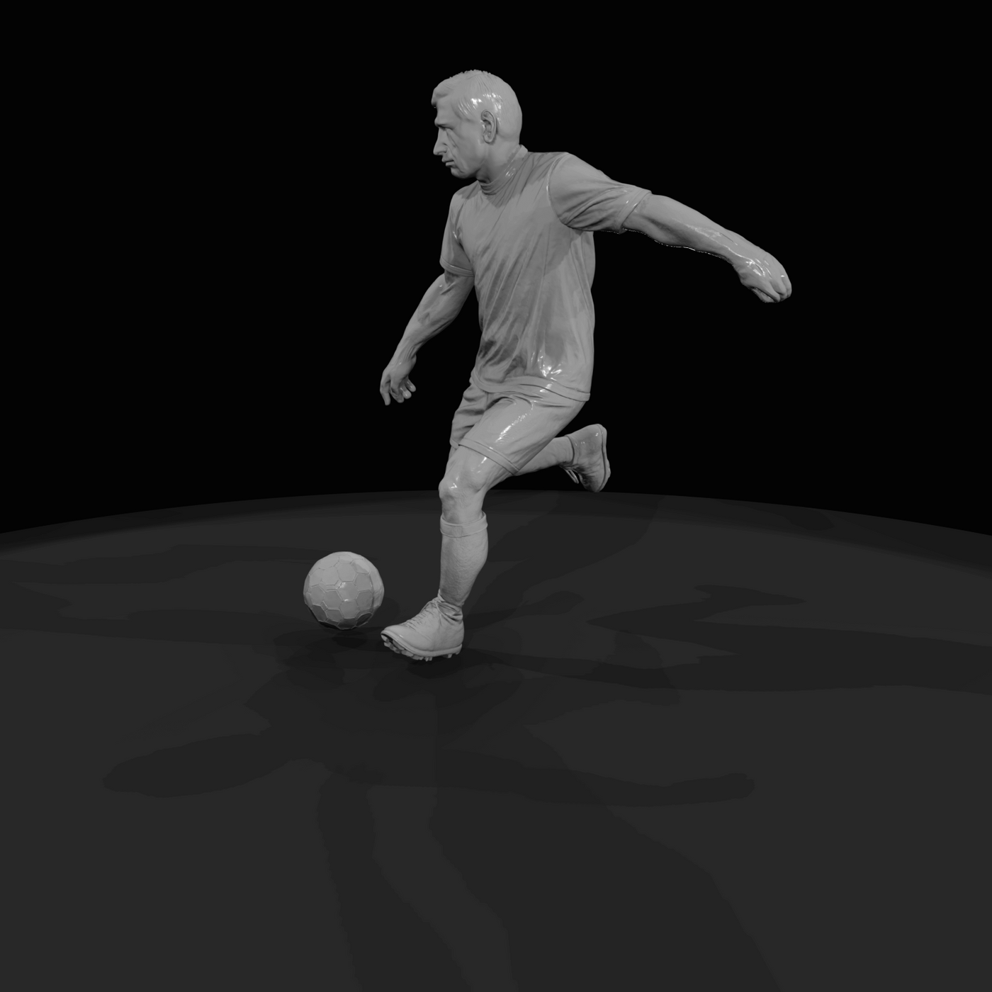 Adult Soccer Player Figure (estimated) — Midfielder