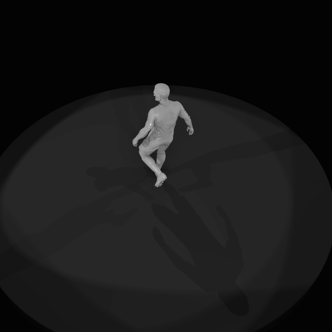 Adult Soccer Player Figure (estimated) — Midfielder
