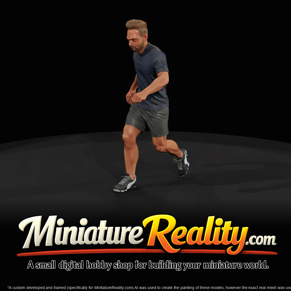 Adult Soccer Player Figure (estimated) — Striker