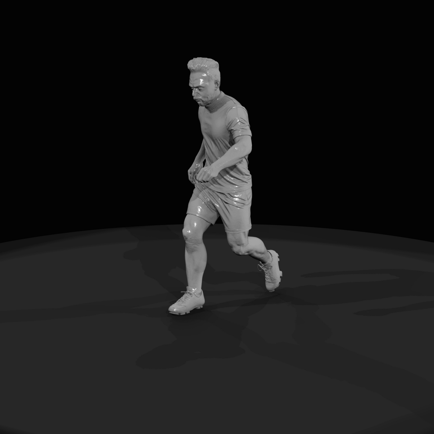Adult Soccer Player Figure (estimated) — Striker