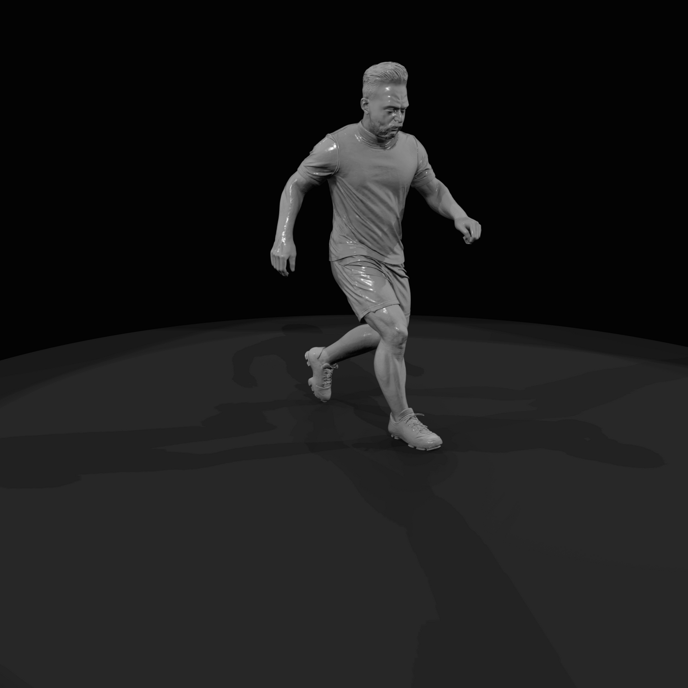 Adult Soccer Player Figure (estimated) — Striker
