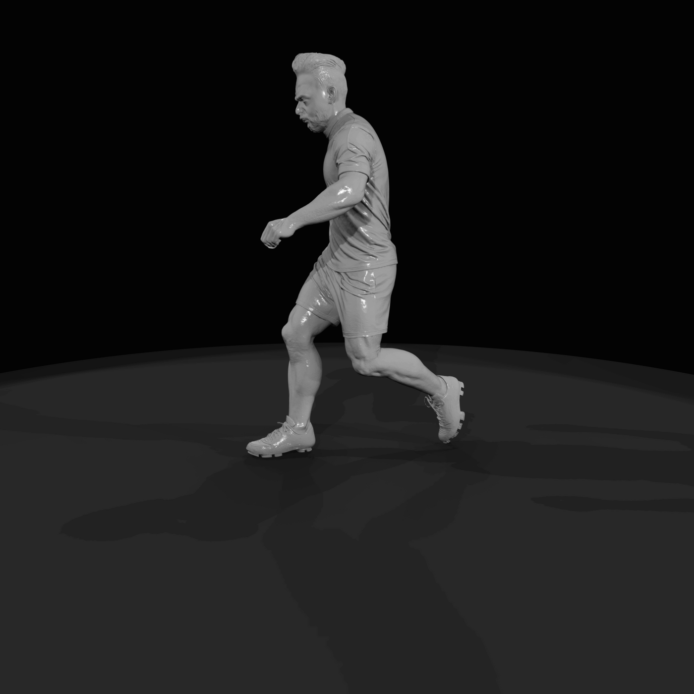 Adult Soccer Player Figure (estimated) — Striker