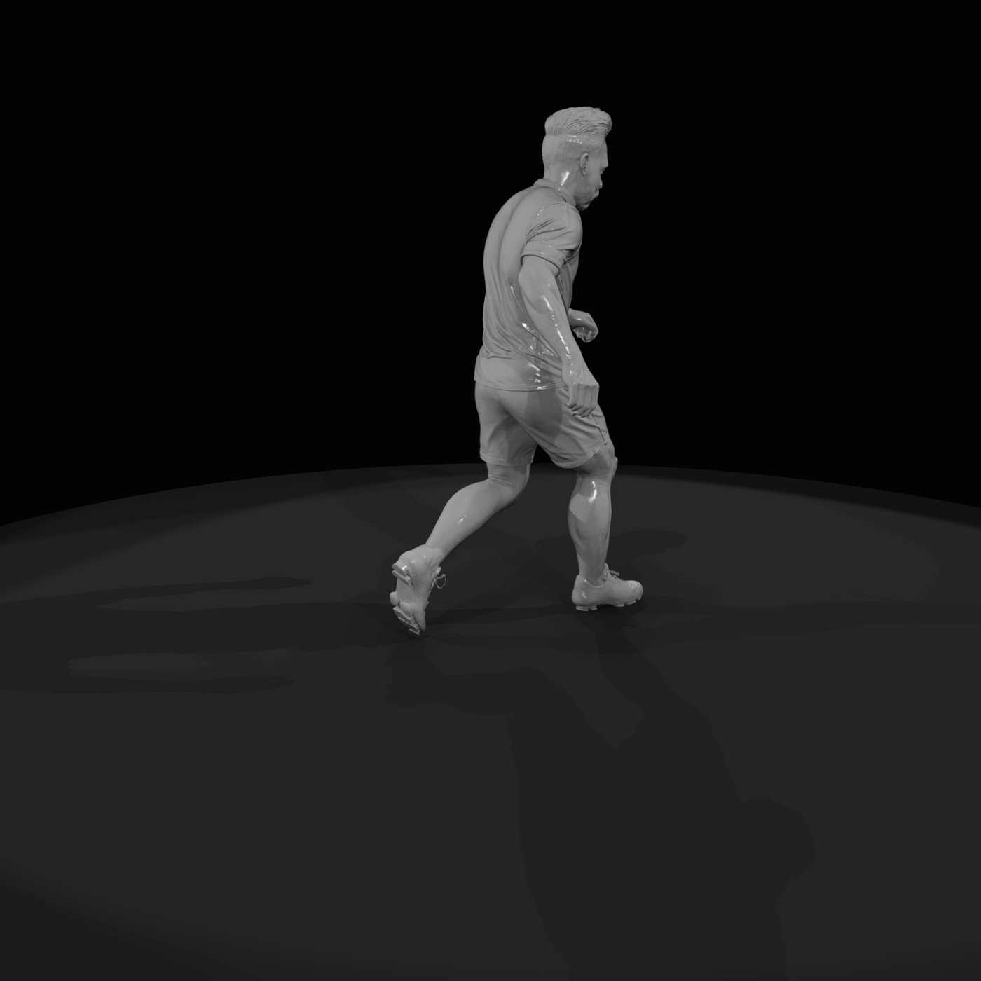 Adult Soccer Player Figure (estimated) — Striker