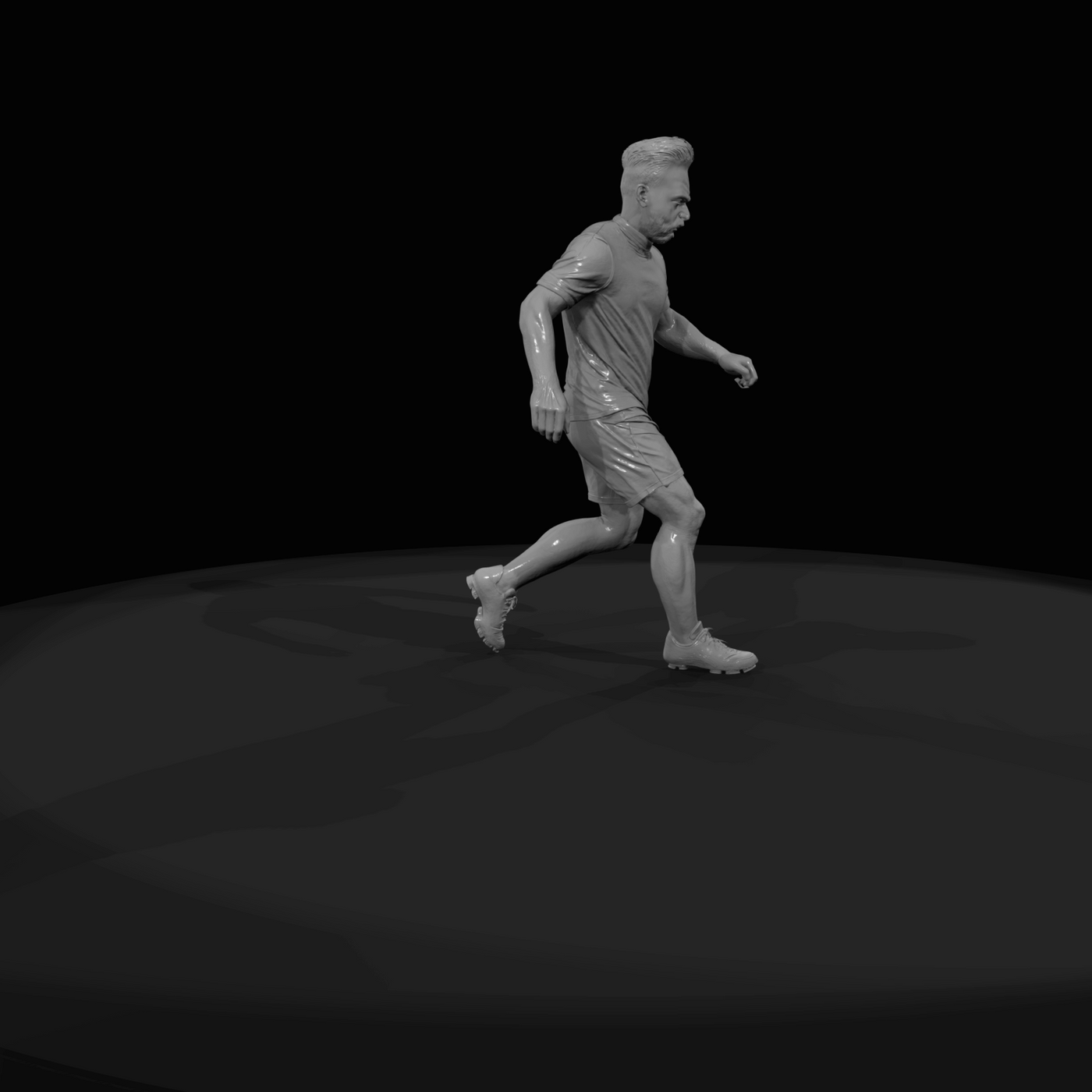 Adult Soccer Player Figure (estimated) — Striker