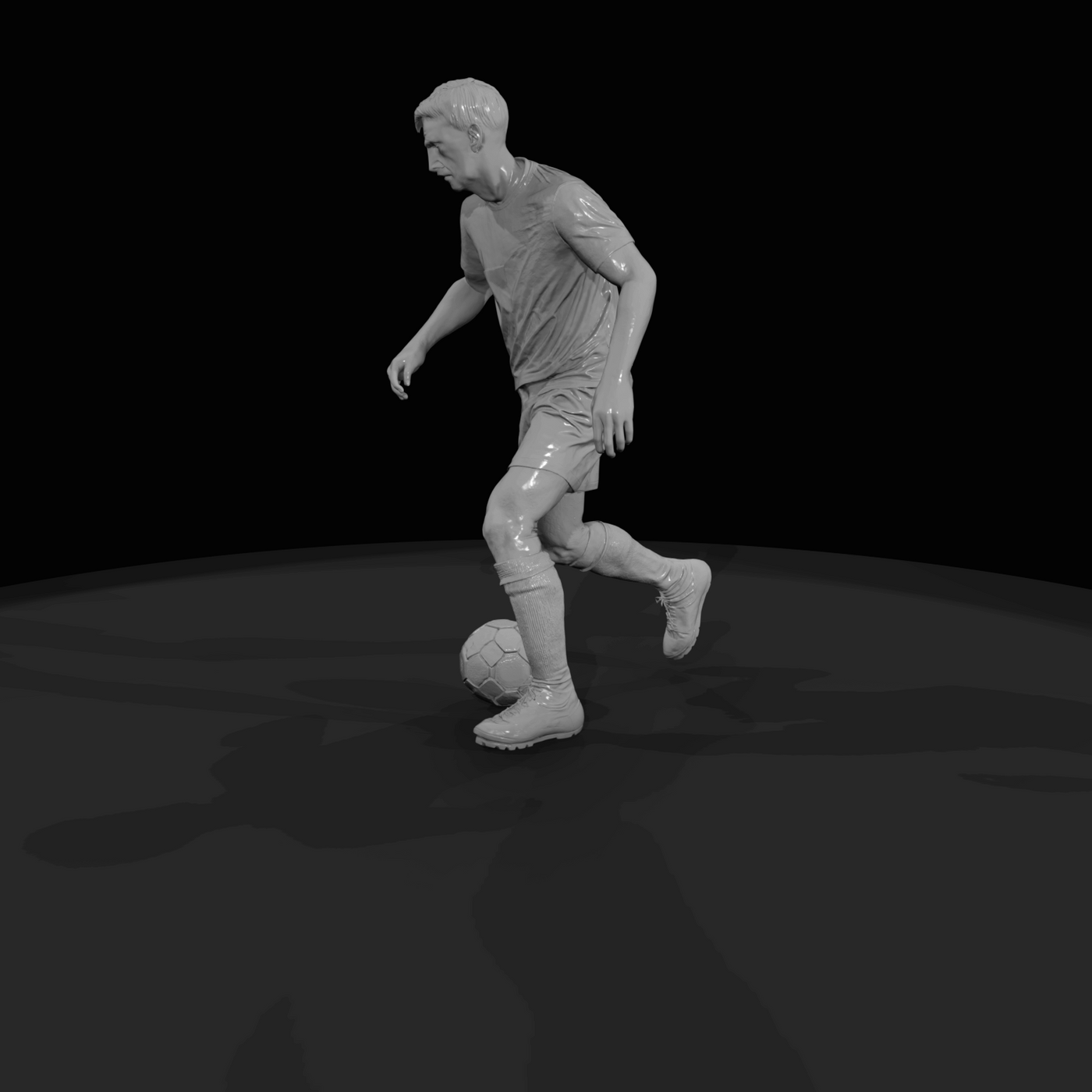 Adult Soccer Player Figure (estimated) — Wing Player