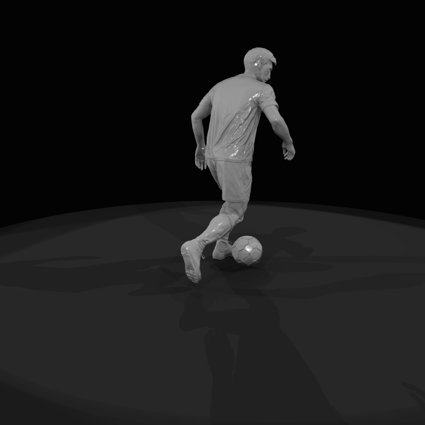 Adult Soccer Player Figure (estimated) — Wing Player