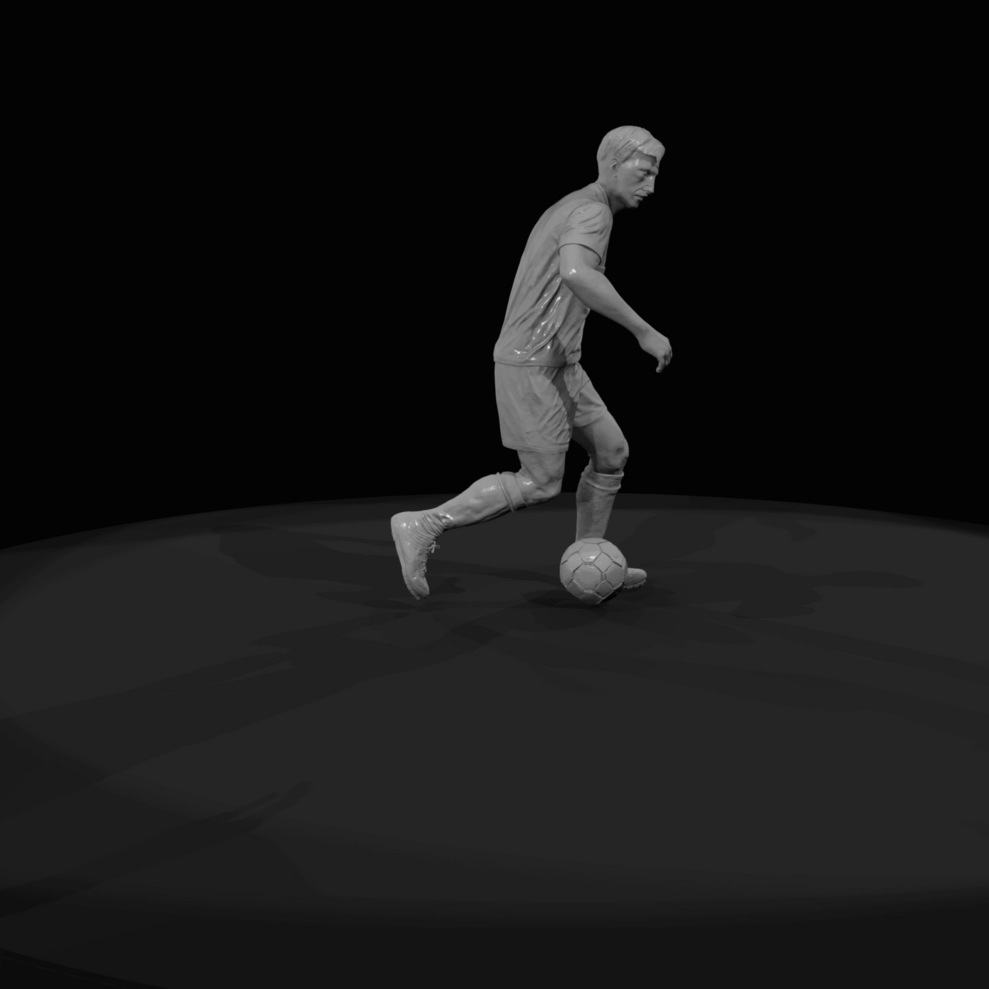 Adult Soccer Player Figure (estimated) — Wing Player
