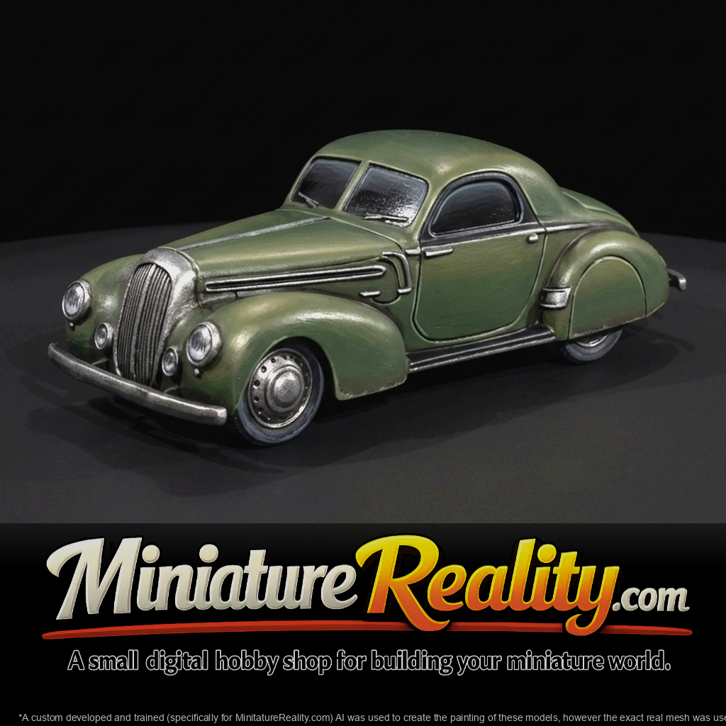 Approx. 1940s European-style streamlined coupe (touring/sports) (1940s)