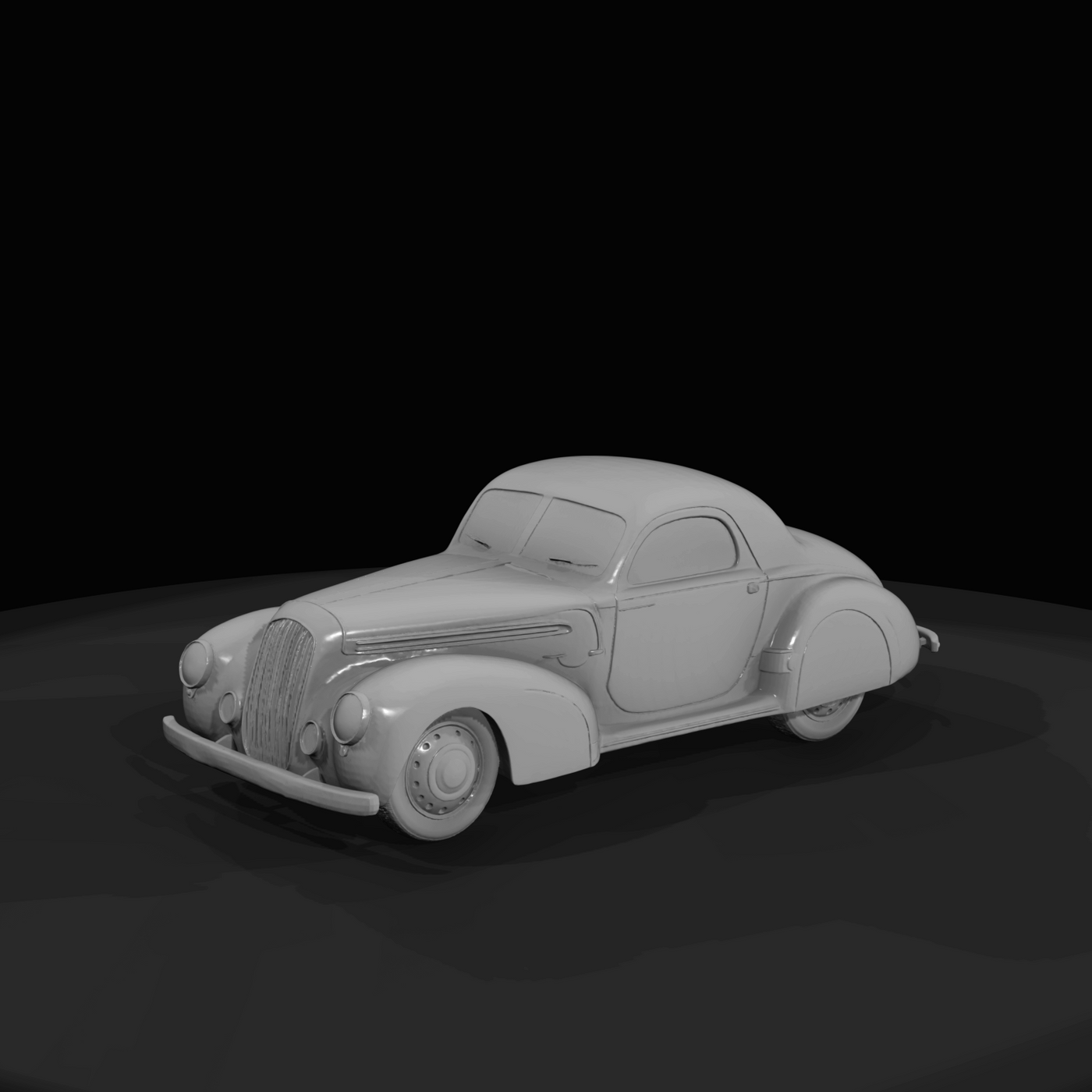 Approx. 1940s European-style streamlined coupe (touring/sports) (1940s)