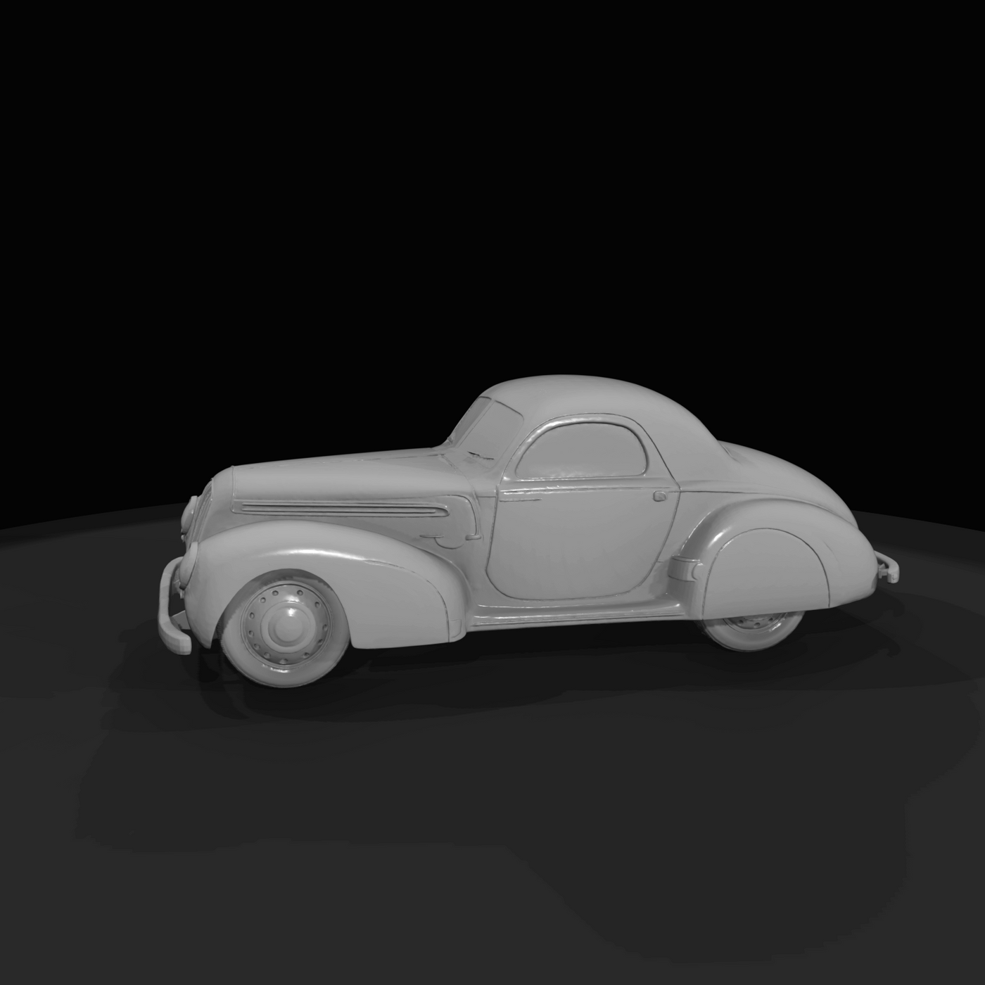 Approx. 1940s European-style streamlined coupe (touring/sports) (1940s)