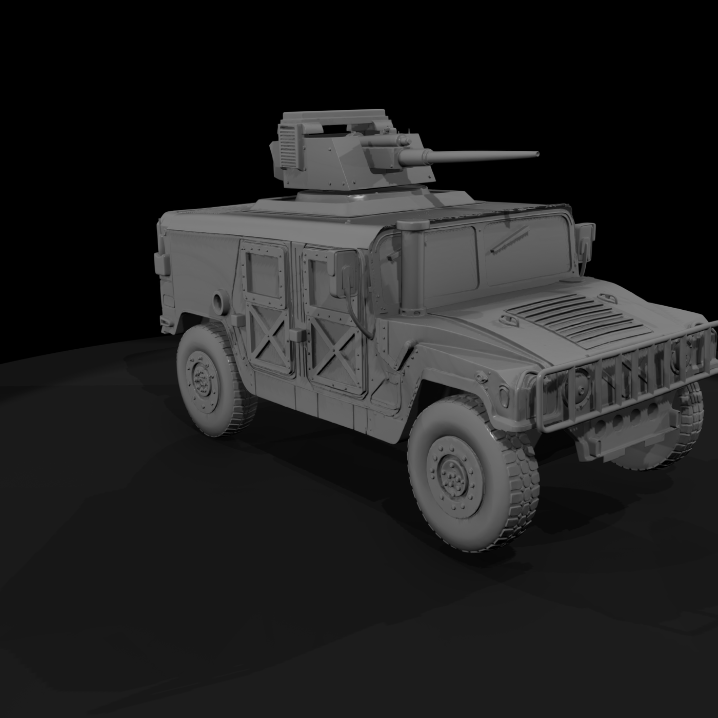 Armed Humvee HMMWV HO 1:87 for Dioramas