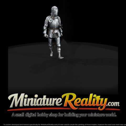 Armored Knight Figure — Medieval Plate Armor