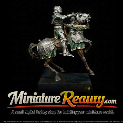 Armored Knight on Horse miniature