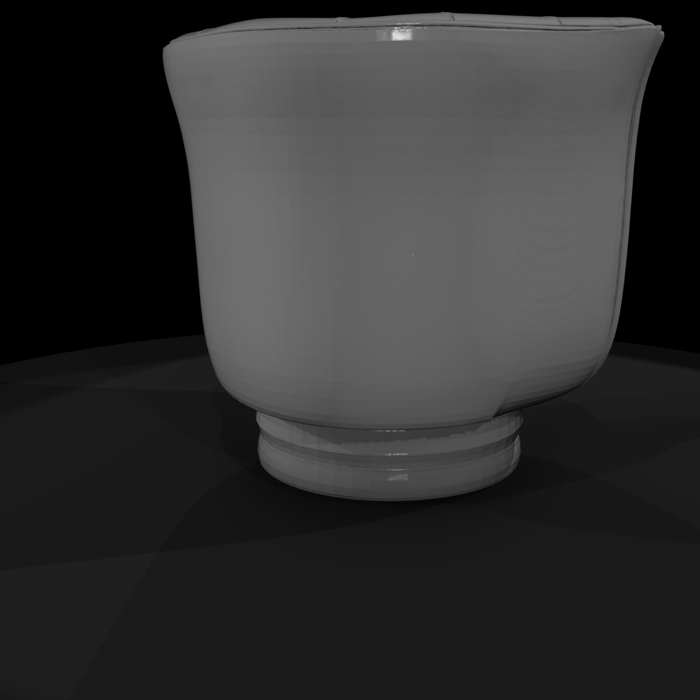 Art Deco Swivel Barrel Accent Chair for Dioramas - HO