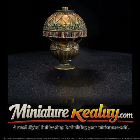 Art Nouveau Filigree Table Lamp