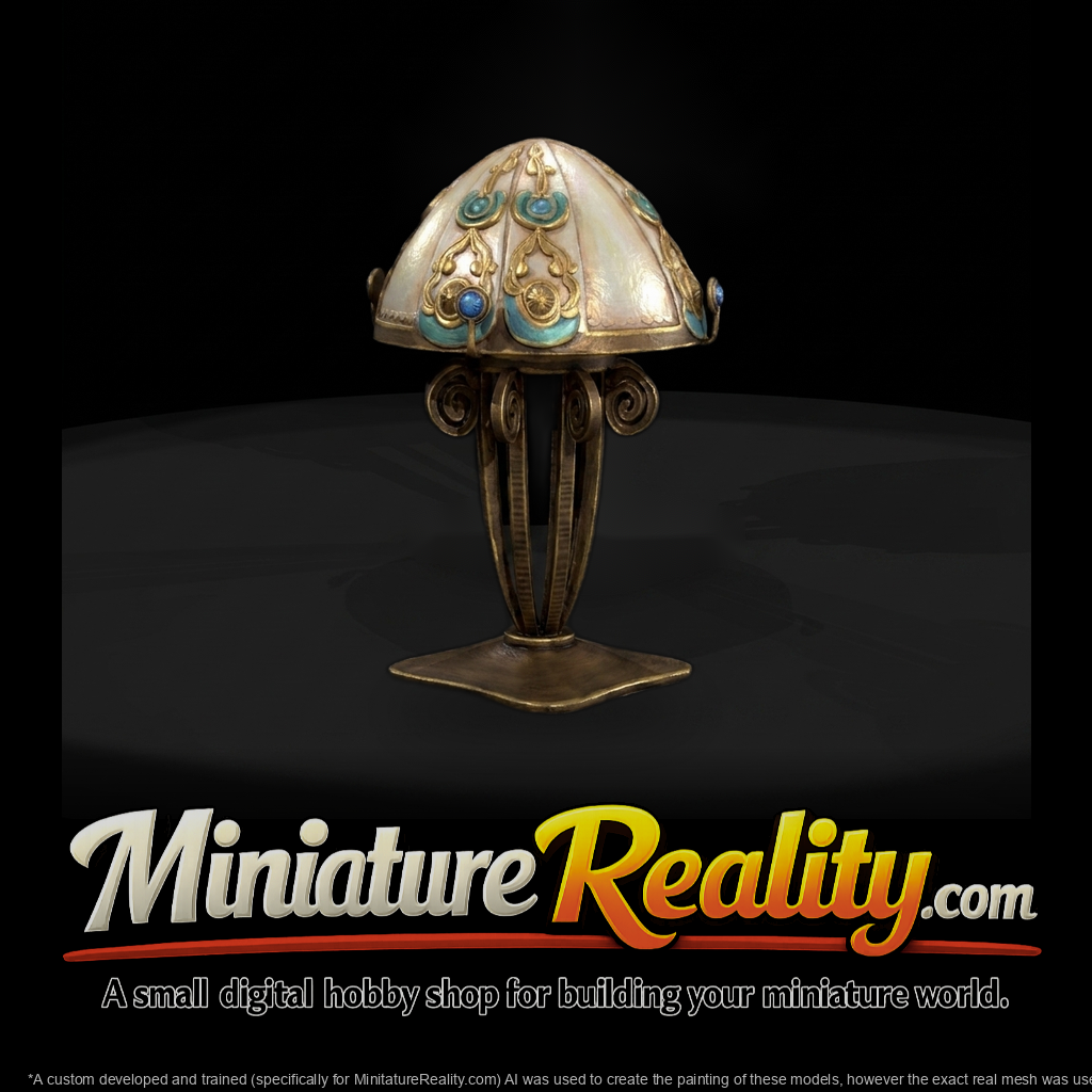Art Nouveau Table Lamp and Railway Layouts