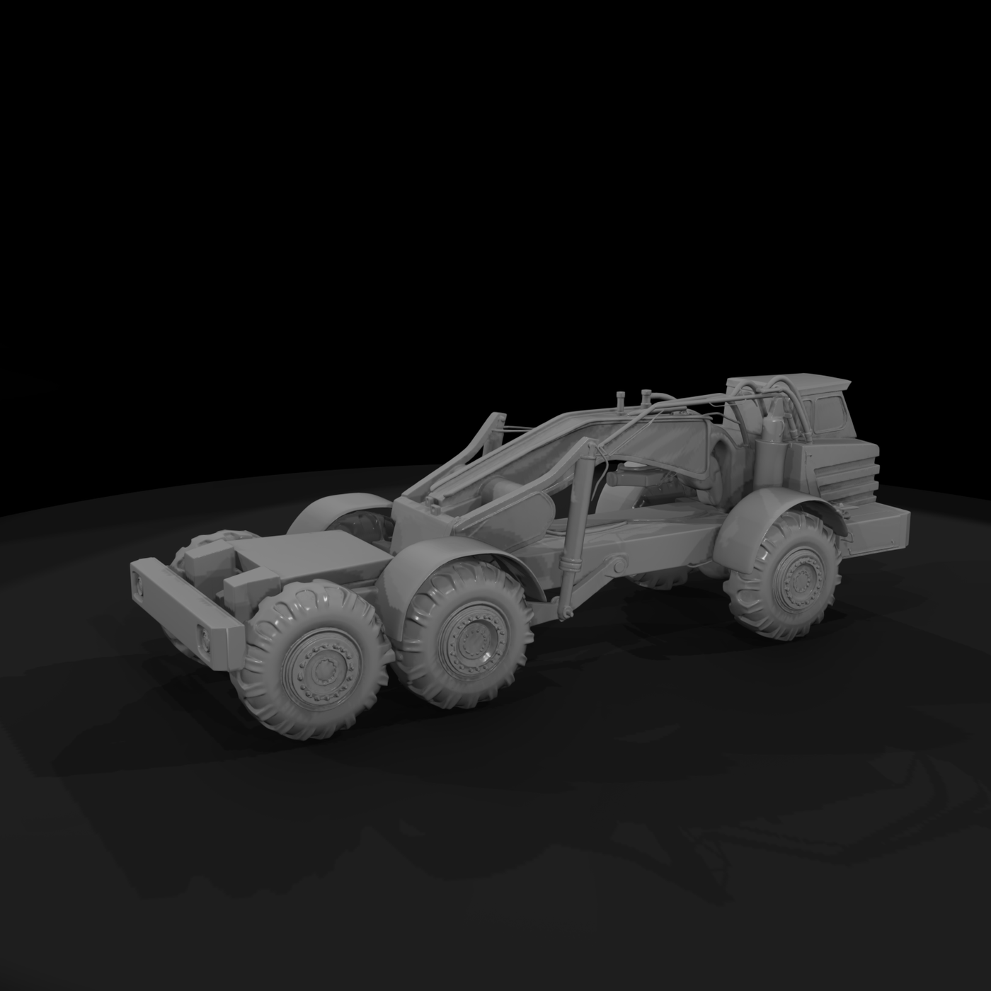 Articulated Military Heavy Truck for Dioramas HO 1:87