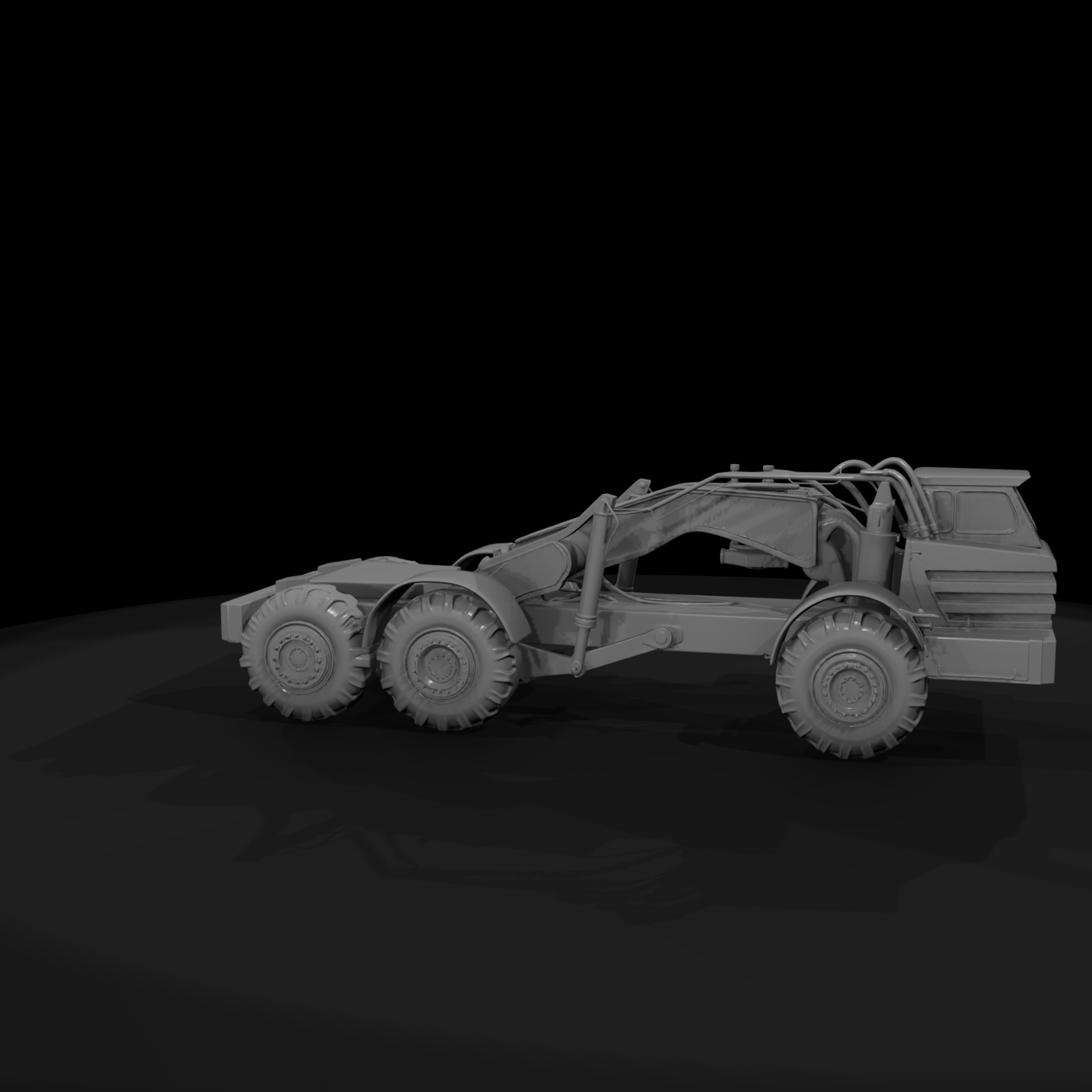 Articulated Military Heavy Truck for Dioramas HO 1:87
