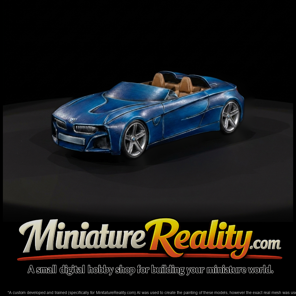 BMW-Style Roadster for Diorama and Layout