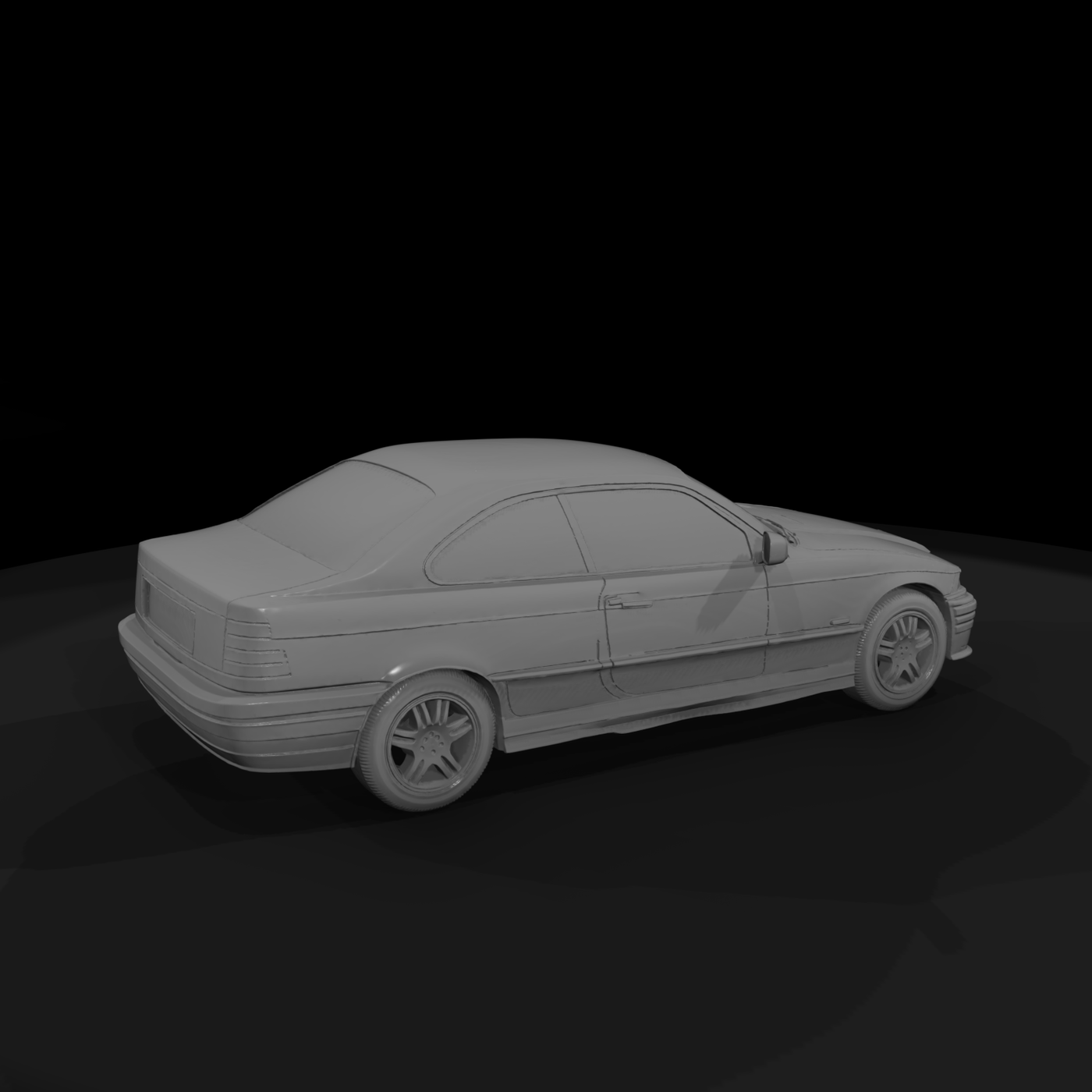 BMW E36 sedan for dioramas & layouts