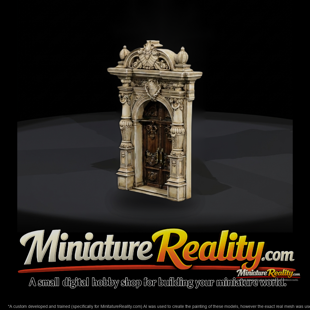 Baroque Arched Entry Door