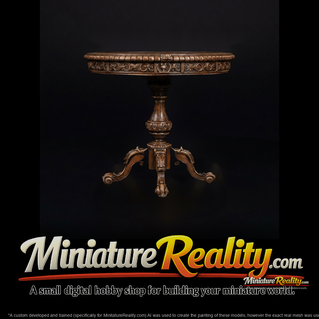 Baroque Carved Side Table