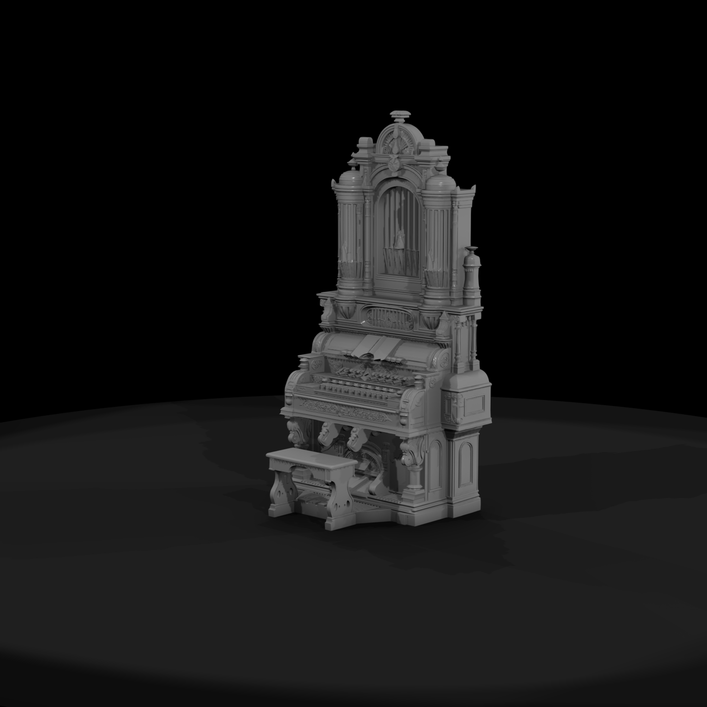 Baroque Pipe Organ - Diorama & Display