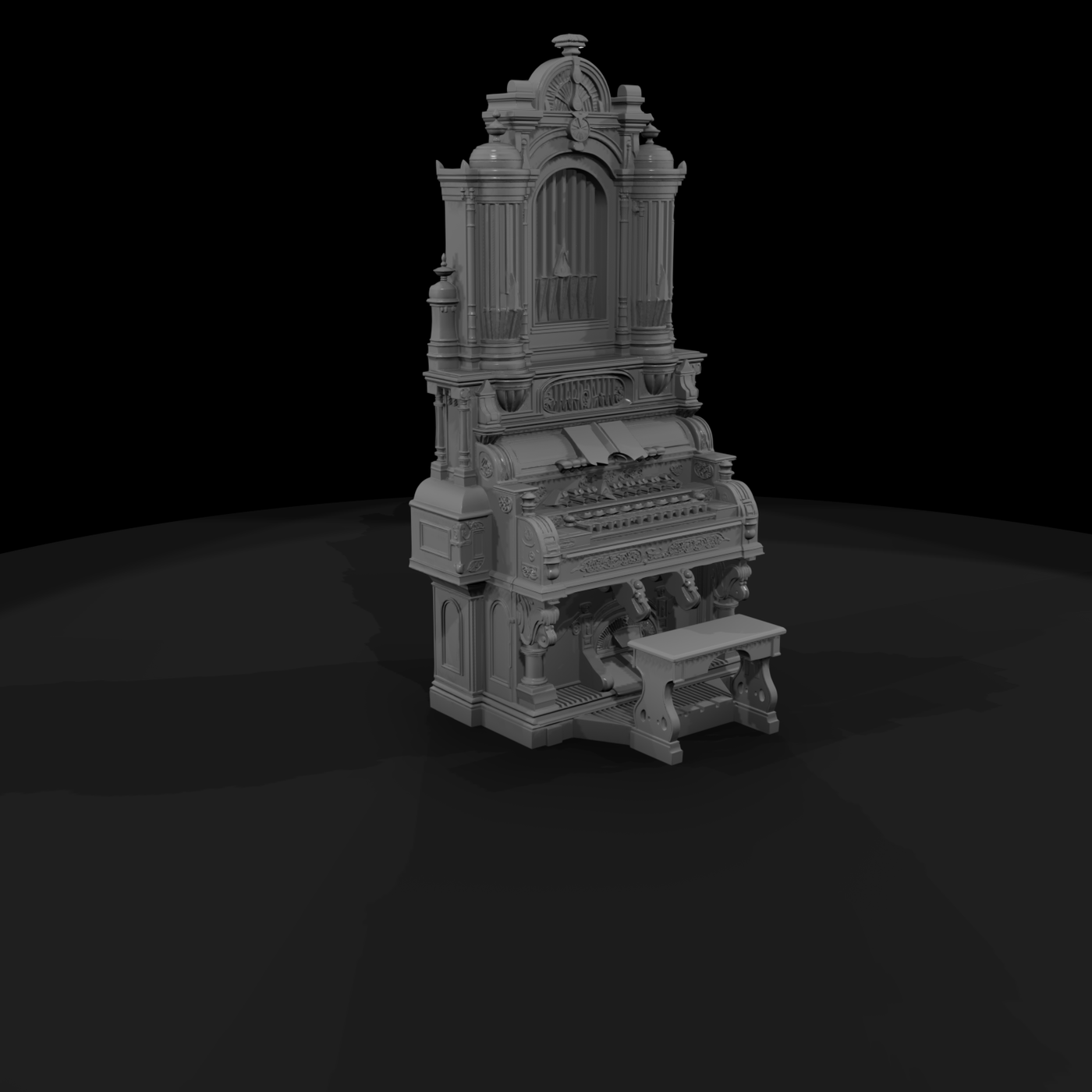 Baroque Pipe Organ - Diorama & Display