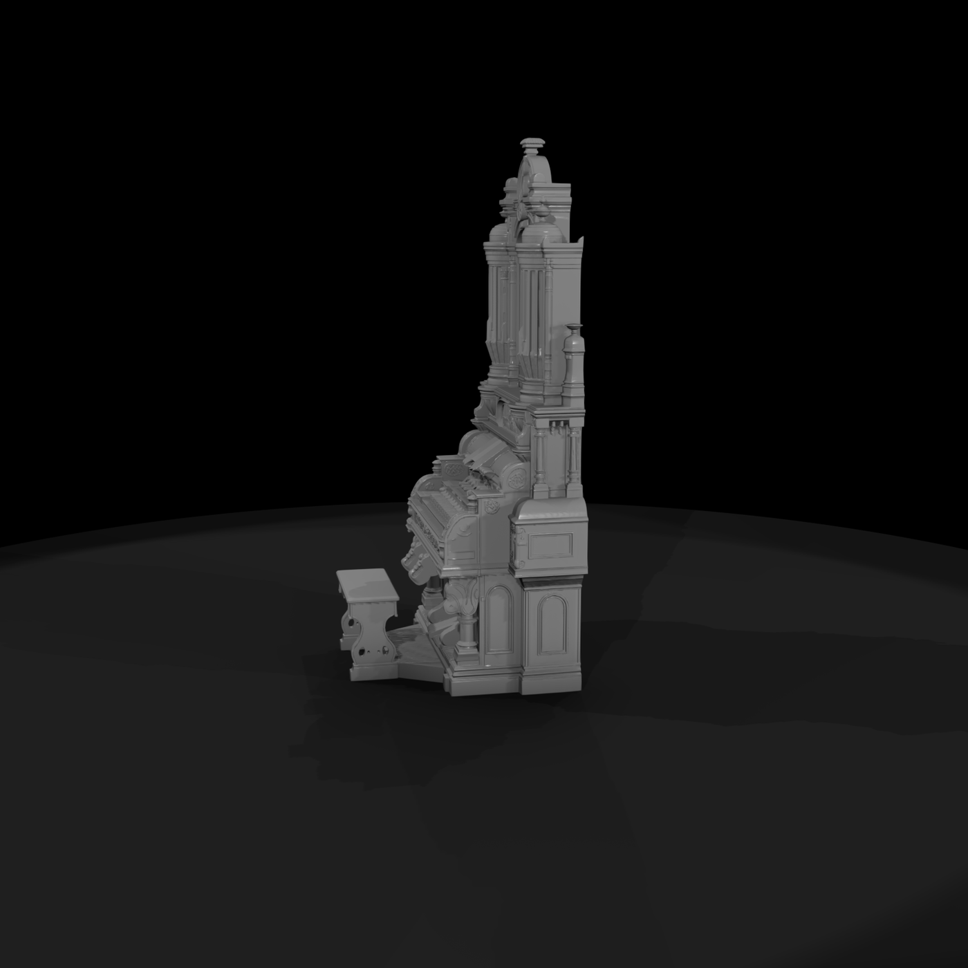 Baroque Pipe Organ - Diorama & Display