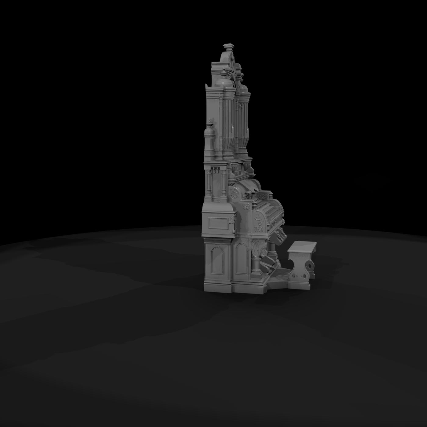 Baroque Pipe Organ - Diorama & Display