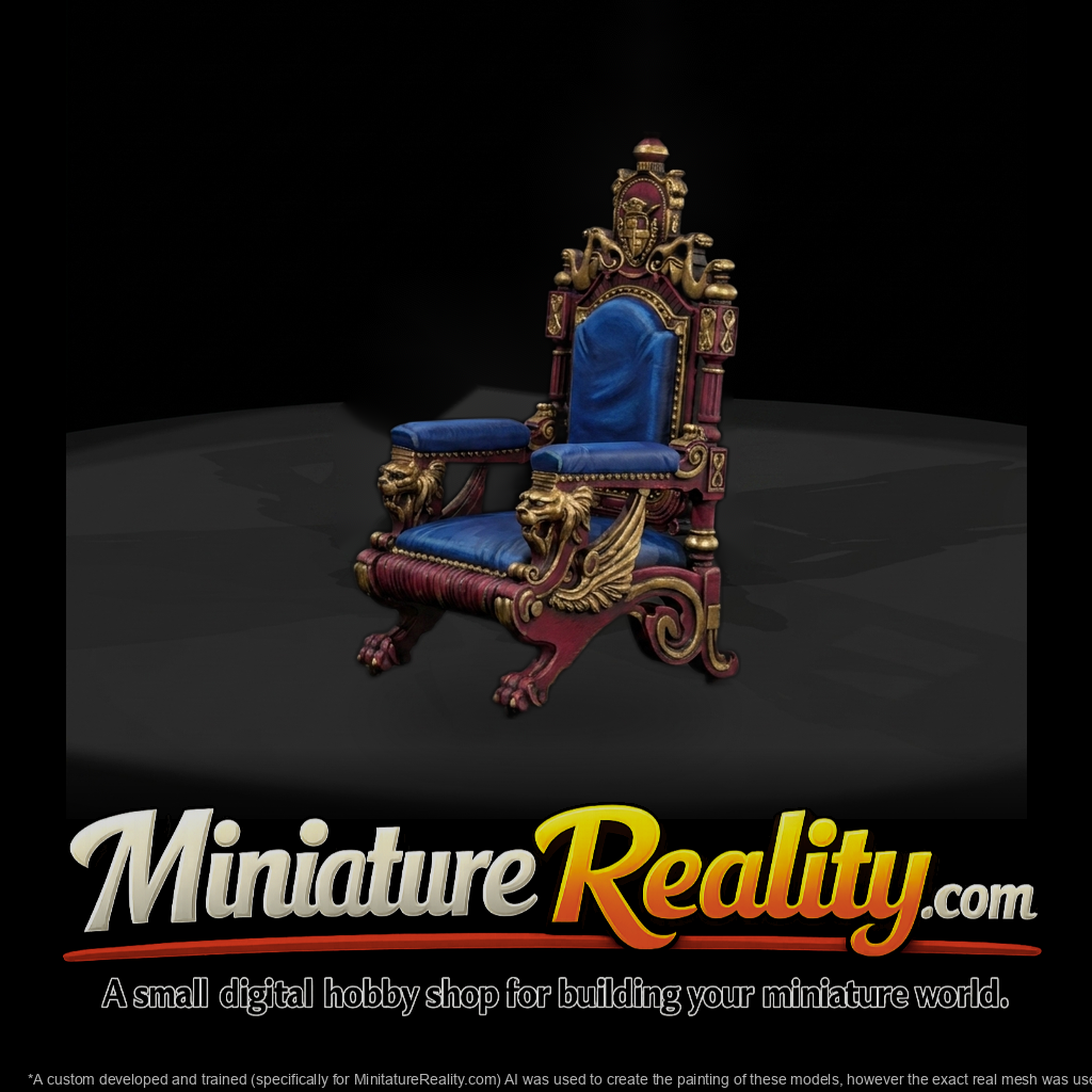 Baroque Royal Throne — Ornate Carved Chair